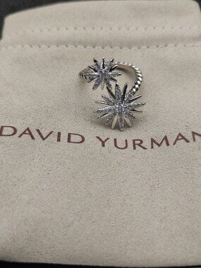 David Yurman 925 Silver Ring with Original Pouch